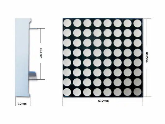 Display a LED a 7 segmenti 64x64mm 16x16 Dot Matrix Blu Light per il display dell'ascensore