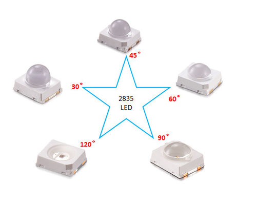 2835 Chip di LED IR diodo 850nm con lenti ad angolo di 30 gradi e 60 gradi per la fotocamera