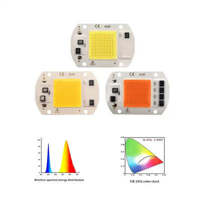Practical Full Spectrum COB LED Chip 50W 100W per lampadina per la coltivazione delle piante interne