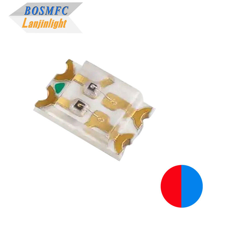 Bi Color SMD LED 0805 Rosso &amp; Blu doppi colori 0,06W Ultra Bright chip