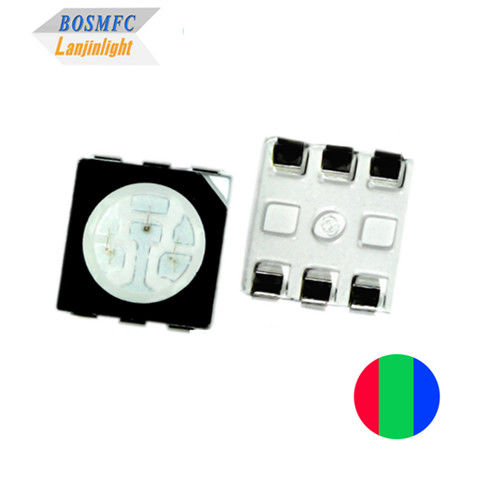 5050 RGB SMD LED Blace Surface Mount Device Package per interni ed esterni