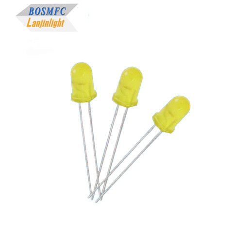 5mm dip LED Giallo colore diffuso Multi Funzione Pratico top rotondo