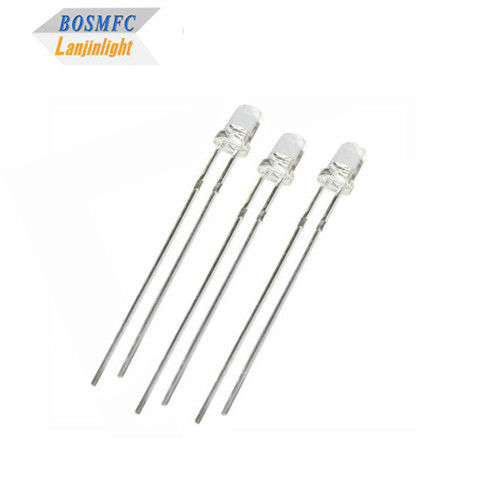 Anti-statico 3 mm attraverso foro LED diodo 20mA lenti trasparenti per l'illuminazione esterna