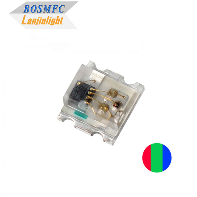 12mA 0807 RGB LED integrato in IC 5v Anti statico 0805 SMD multicolore LED