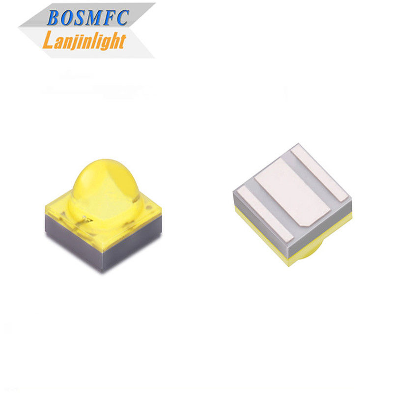 Alta potenza 1-3W Luce rossa / verde / blu / bianca / gialla 2525 SMD LED Diode Dome Lens per luci auto