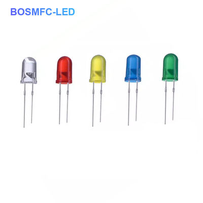 5mm diodo luminoso, bianco rosso verde blu giallo arancione lampada a LED