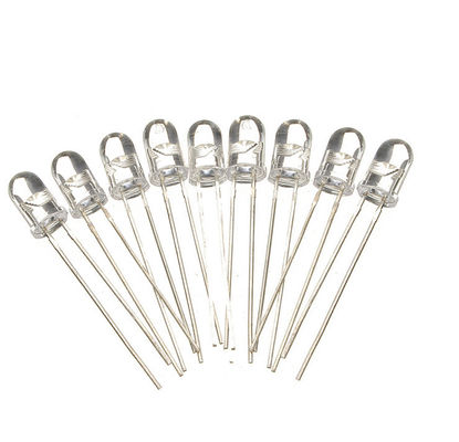 Testa rotonda 5mm LED ultravioletta 385nm 395nm luce UV Lente limpida per l'acqua per la lampada per zanzare