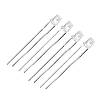 Flat Top UV LED Chip Diode 3mm Through Hole 365nm per il rilevamento dei gioielli