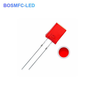 1.8V-2.4V LED Diodo a LED rosso attraverso buco 2x5x7mm di illuminazione interna