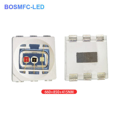 1.5W 5050 SMD LED Chip 660nm+850nm+415nm Per la cosmetologia medica LED Alleviare il dolore