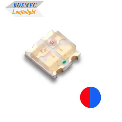 Bi color 0603 SMD LED rosso & blu, multifunzionale 1615 doppi colori Chip LED