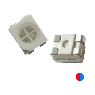20mA Bi Color PLCC4 3528 SMD LED Chip spessore 1,9 mm colore rosso e blu 4 pin