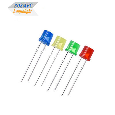 5 mm Flat Top Through Hole LED diffuso con angolo di visione di 100 gradi