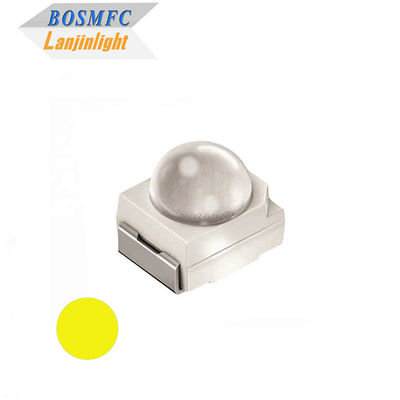 3528 SMD LED L'angolo di visione della luce gialla di 60 gradi Lente a cupola Diodo led Amber per semafori