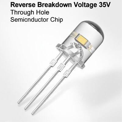 Voltaggio di rottura inversa 35V attraverso il foro LED incorporando chip semiconduttore in resina epossidica e lunghezza d'onda 6000k utilizzato nei dispositivi di segnale